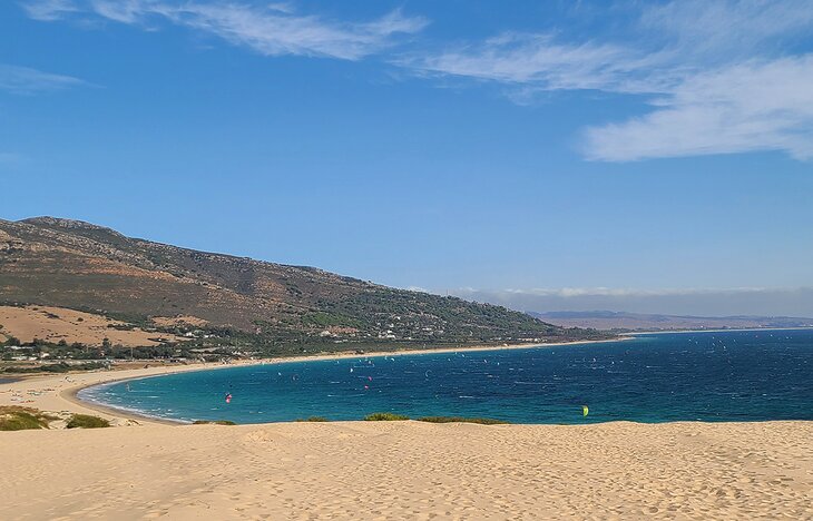 View over Valdevaqueros Beach