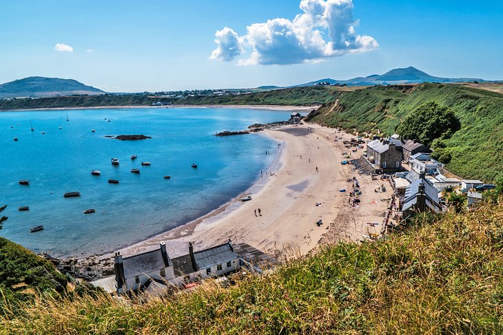 View over Morfa Nefyn beach