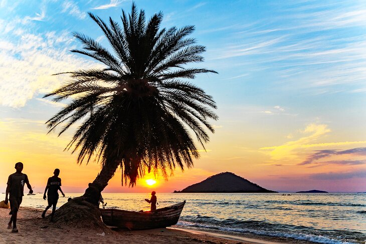 Lake Malawi at sunset