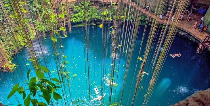 Ik-Kil cenote near Chichen Itza