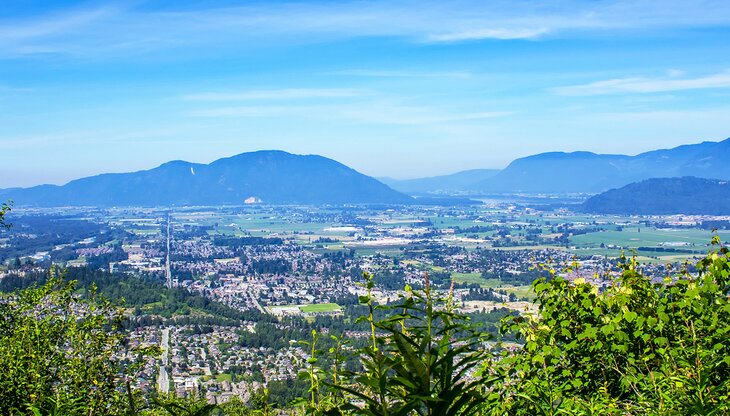 View over Chilliwack, B.C.