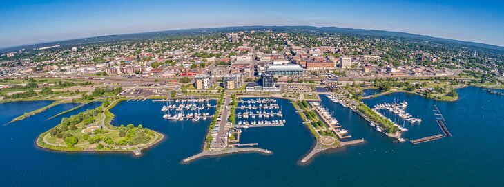 Aerial view of Thunder Bay, Ontario