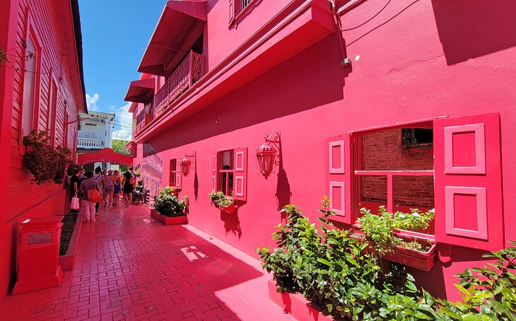 Pink Street in Puerto Plata