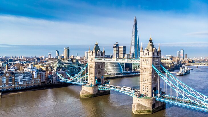 London Bridge and the Shard in London