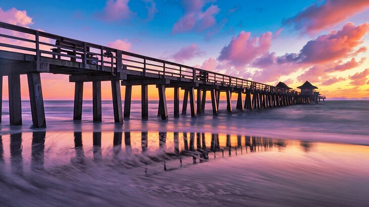 Naples Pier at sunset