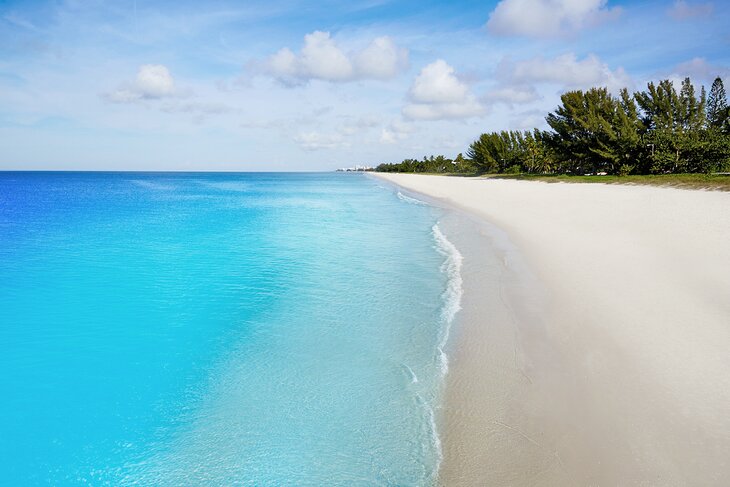 White-sand beach in Naples, FL