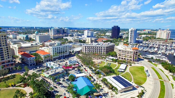 Aerial view of West Palm Beach