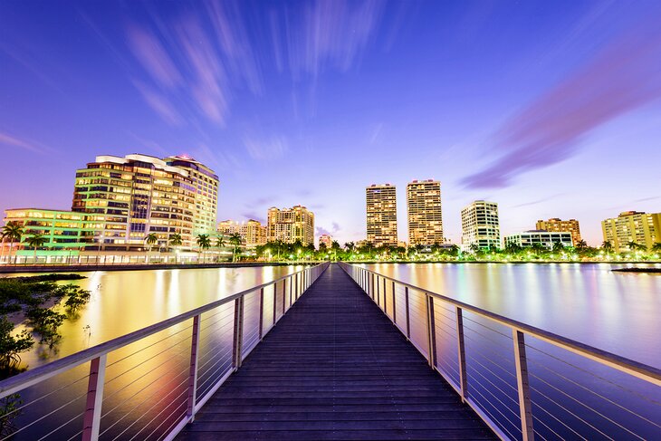 West Palm Beach at dusk