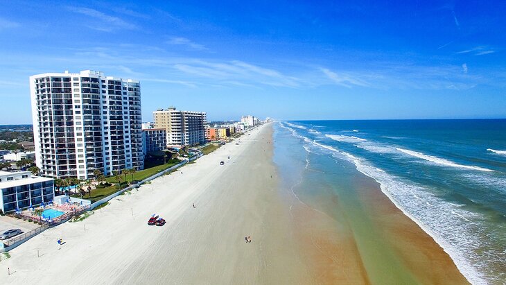 Aerial view of Daytona Beach