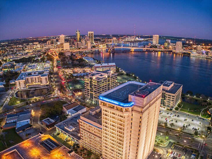 Aerial view of Jacksonville