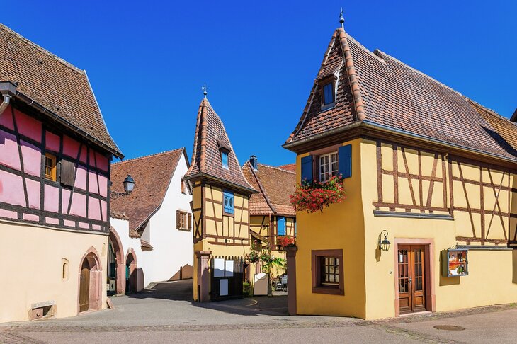 Fairy-tale like buildings in Eguisheim