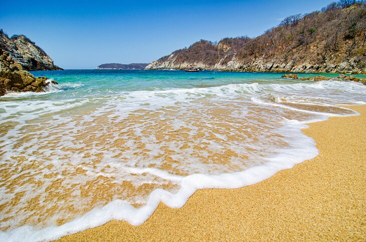 Beautiful beach in Huatulco, Mexico