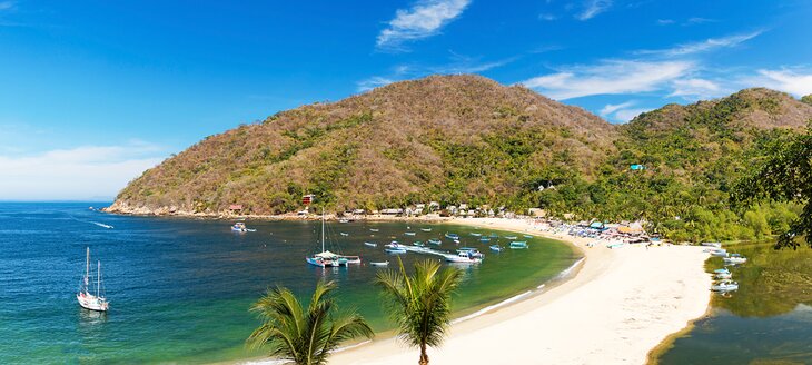 View over the beach in Yelapa near Puerto Vallarta, Mexico