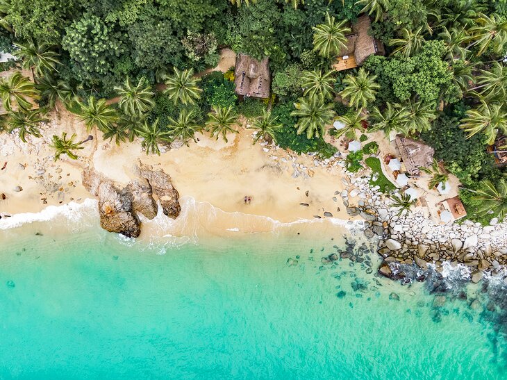 Aerial view of Playa Iguana