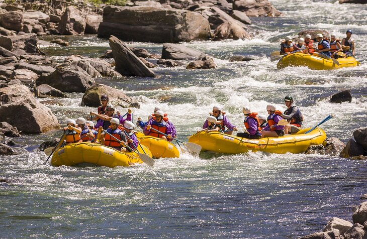 White water rafting on the Gallatin River