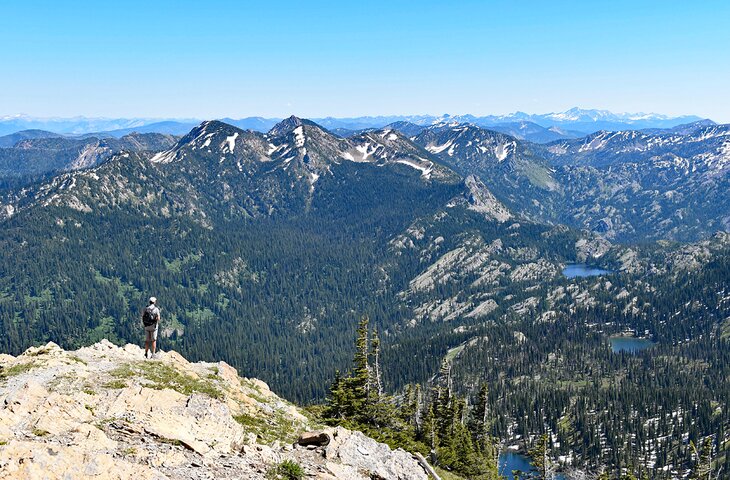 Hiker in Jewel Basin