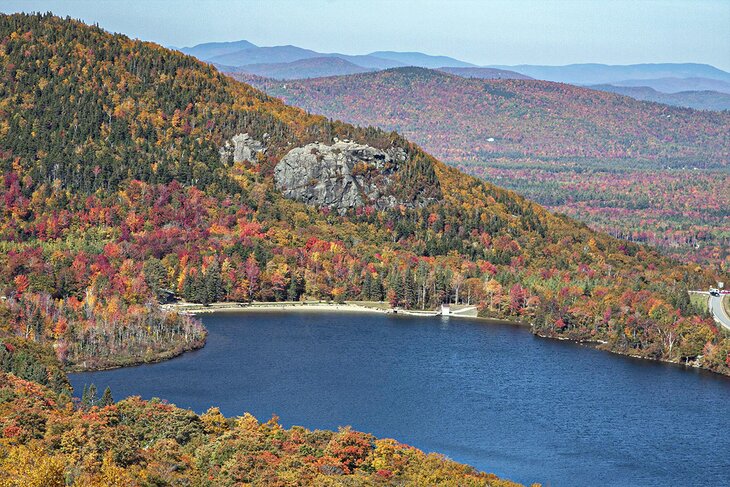 Artists Bluff and Echo Lake, Franconia Notch