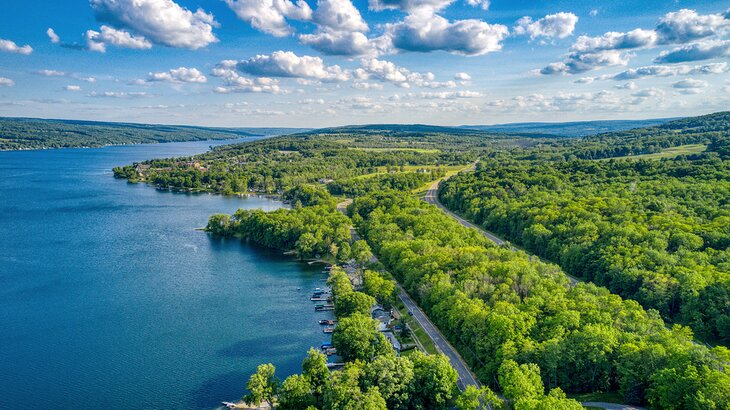 Keuka Lake in the Finger Lakes region of New York