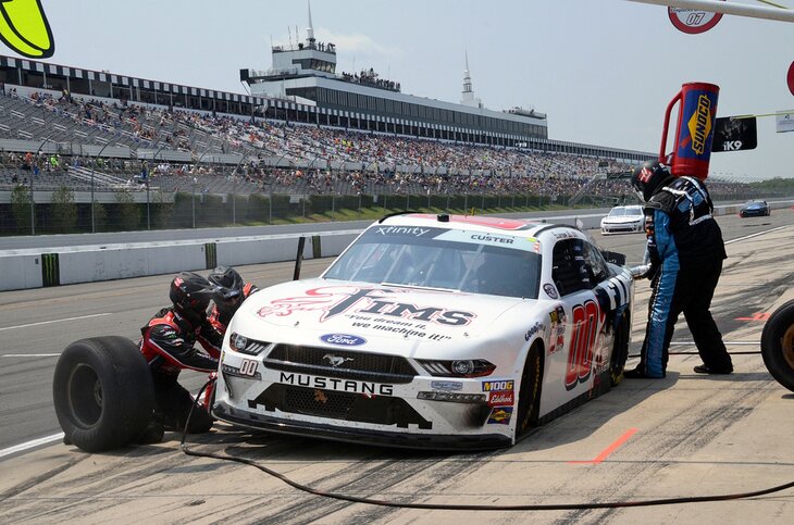 Pit stop at the Pocono Raceway