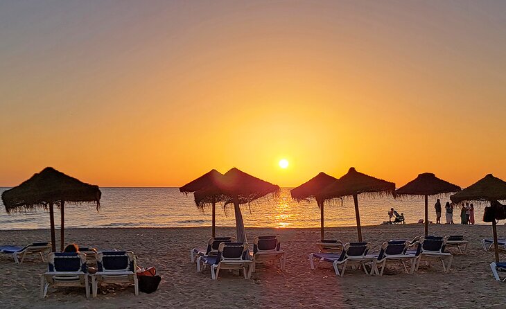 Sunset on Playa de la Victoria