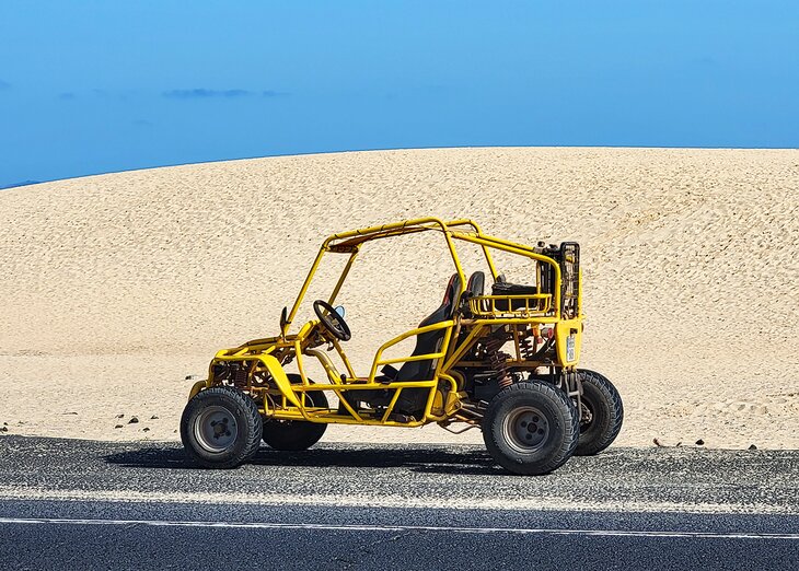 Dune buggy in Parque Natural Corralejo