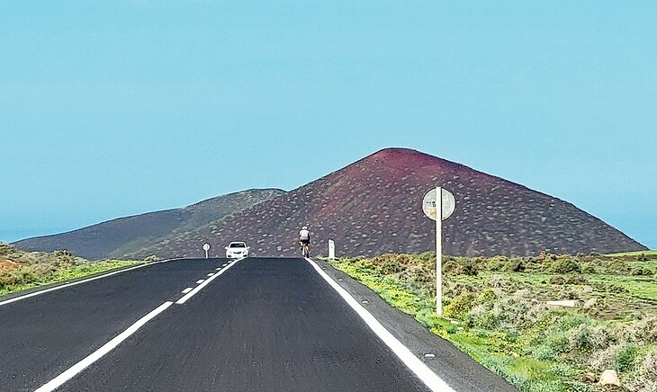 Road biking on Lanzarote