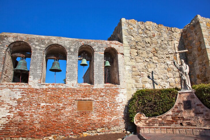 Mission San Juan Capistrano, a popular day trip from San Diego