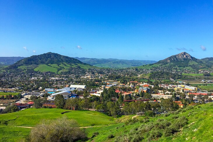 View over San Luis Obispo from Cerro San Luis Peak