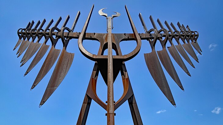 Spirit Catcher sculpture in Barrie