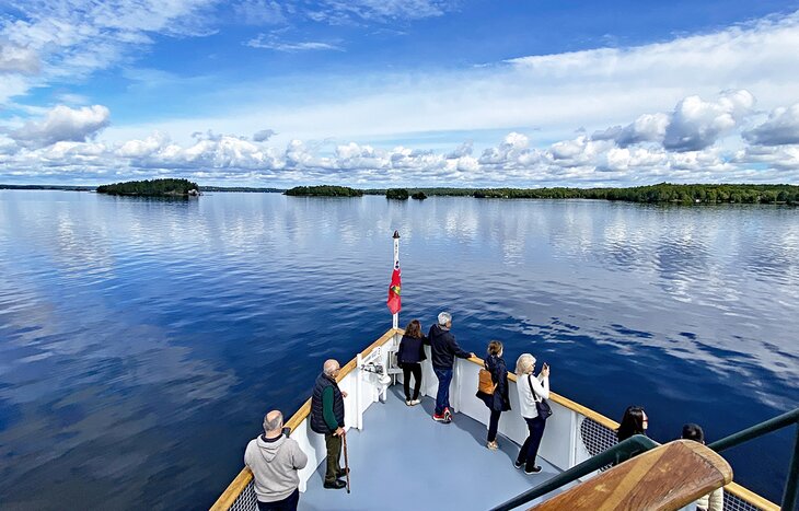 Sightseeing cruise on Lake Muskoka