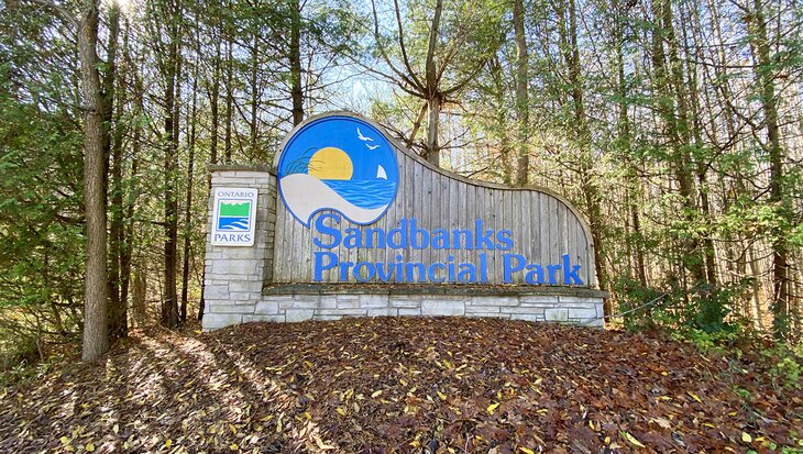 Entrance to Sandbanks Provincial Park