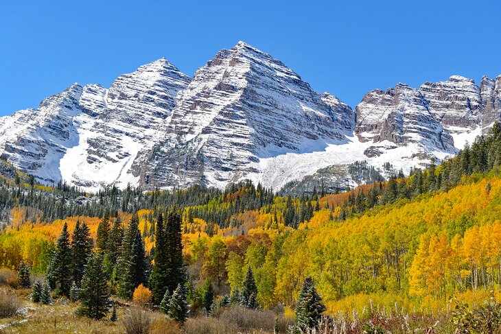 Maroon Bells in autumn