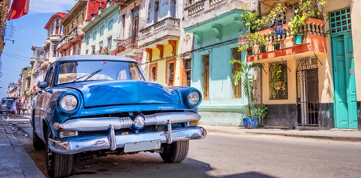 Classic car in Old Havana, Cuba