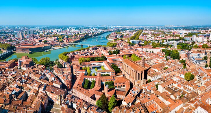 Aerial view of Toulouse, France