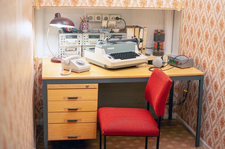 Spy room in the DDR museum, Berlin