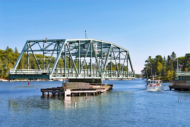 Swing Bridge in Boothbay Harbor