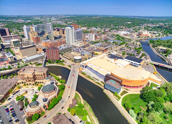 Aerial view of Rochester, Minneapolis