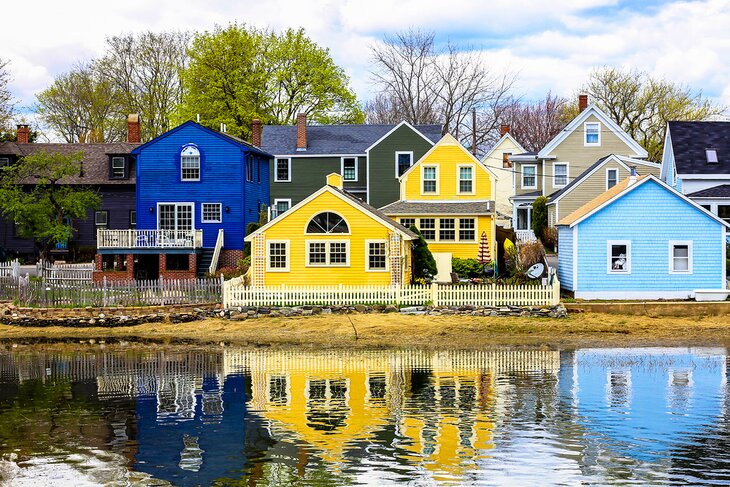 Colorful houses in Portsmouth, NH