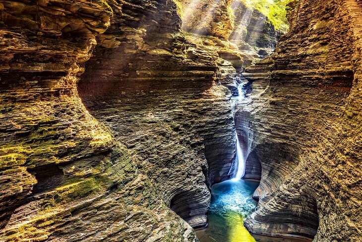 Waterfall in Watkins Glen State Park