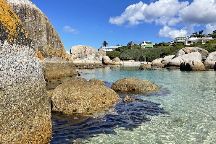 Crystal clear water at Boulders Beach