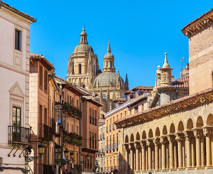 The cathedral in Segovia