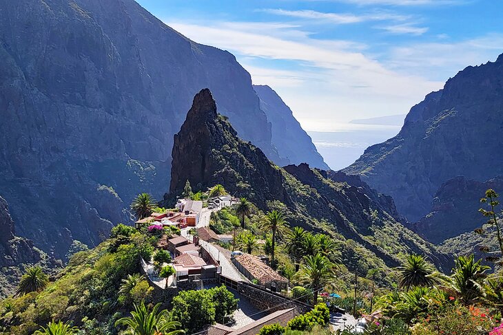 View over the town of Masca