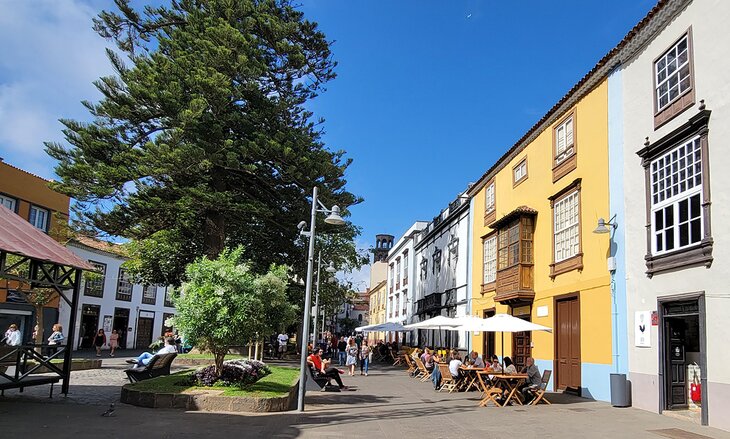 Dining outdoors in San Cristobal de La Laguna