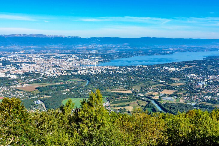 View of Geneva from Mont Saleve