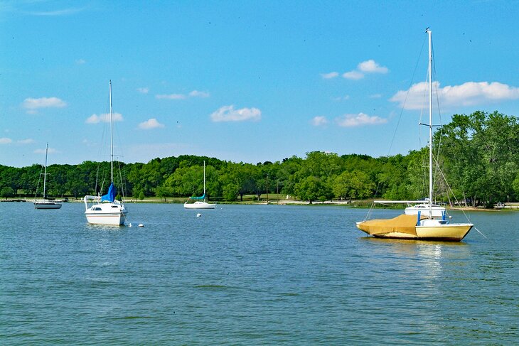 Sailboats on White Rock Lake