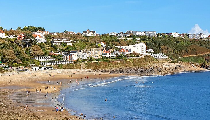 Langland Bay Beach near Cardiff, Wales