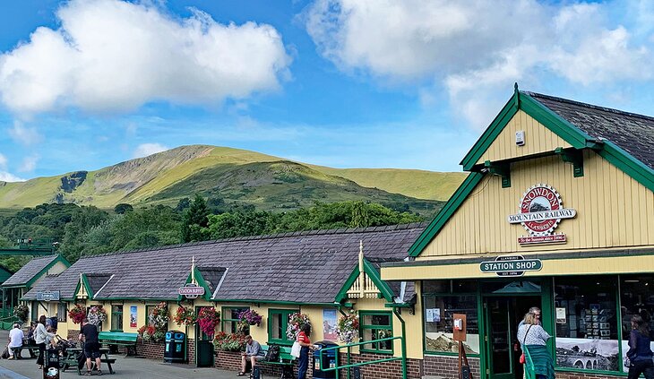 Train station in Llanberis village