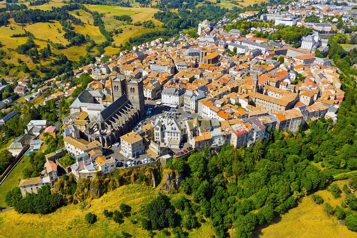 Aerial view of Saint-Flour