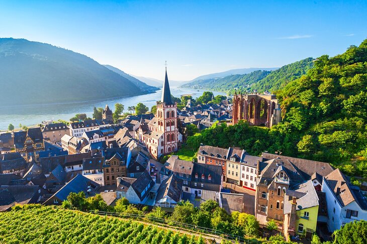 The town of Bacharach in the Rhine Valley