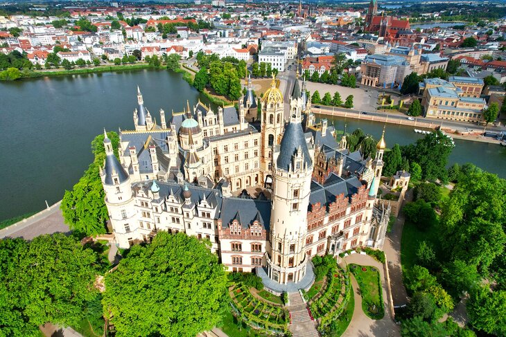 View over Schwerin Castle